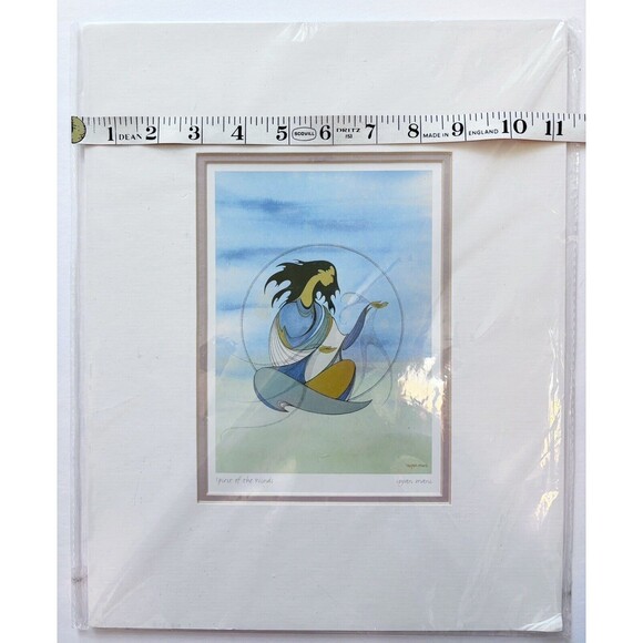 VTG Signed Ioyan Mani (Maxine Noel) print Spirit Of The Wind Art - Picture 3 of 7